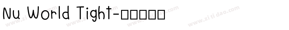 Nu World Tight字体转换